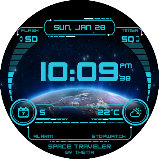 Space Traveler Watch Face Mod 